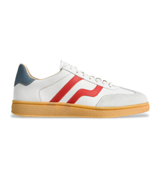 Gant Sneakers Cuzmo in pelle beige e rossa