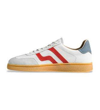 Gant Cuzmo leren sportschoenen beige, rood