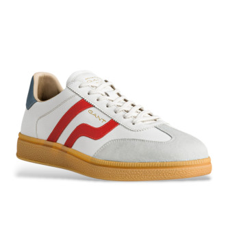 Gant Sneakers Cuzmo in pelle beige e rossa