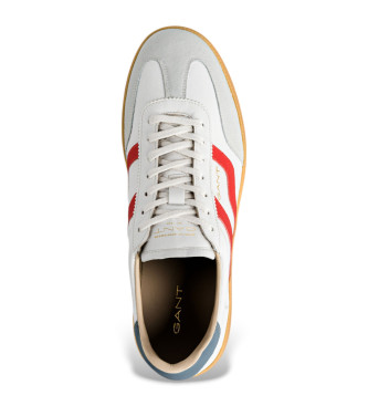 Gant Sneakers Cuzmo in pelle beige e rossa