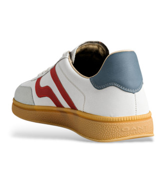 Gant Sneakers Cuzmo in pelle beige e rossa