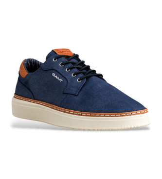 Gant San Prep navy leather trainers