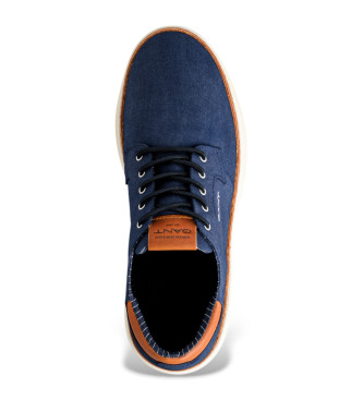 Gant San Prep navy leather trainers