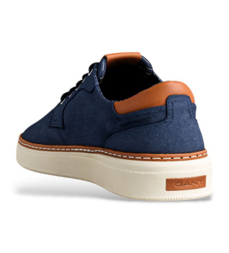 Gant San Prep navy leather trainers