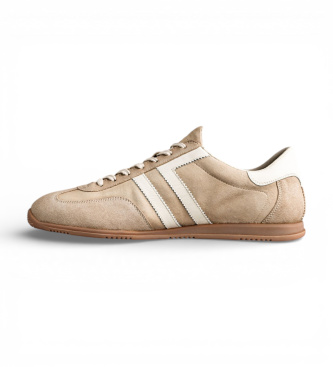 Gant Spearclub bež usnjeni copati