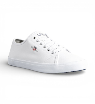 Gant Zapatillas Pillox de sarga de algod�n blanco