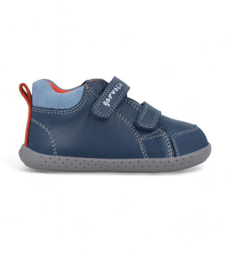 Garvalin Scarpe da ginnastica in pelle 241301 blu scuro