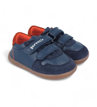 Garvalin Scarpe da ginnastica in pelle 241302 blu scuro