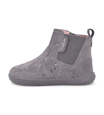 Garvalin Leather Ankle Boots 241303 grey