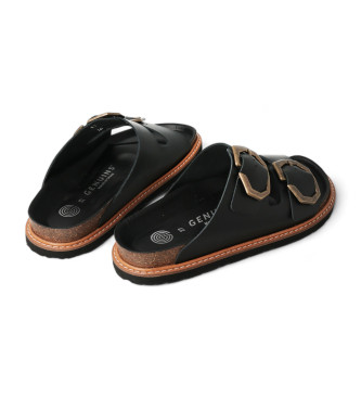 Genuins Galia sandaler i svart lder