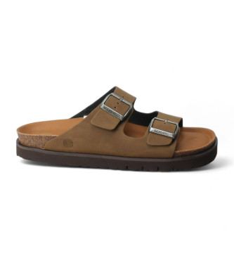 Genuins Brown Hawaii leather sandals