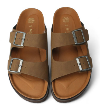 Genuins Brown Hawaii leather sandals