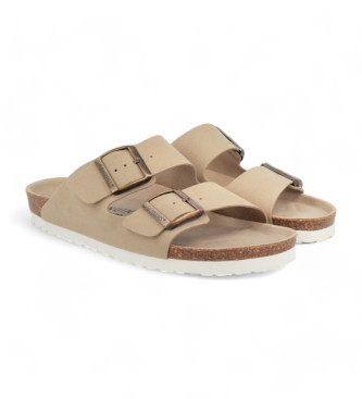 Genuins Hawaii Vegan beige leather sandals