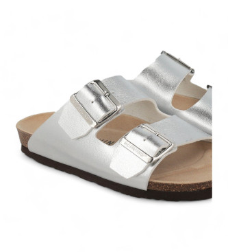 Genuins Kovinske sandale Honolulu srebrne barve