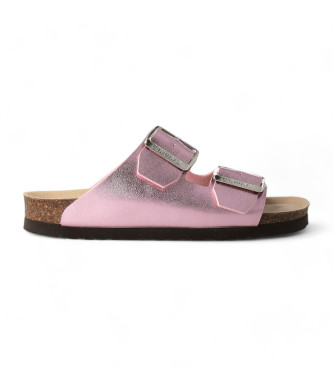 Genuins Honolulu pink metallic sandaler