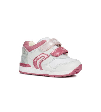 GEOX Rishon pink leather slippers