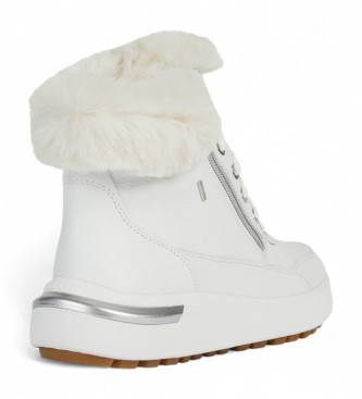 GEOX Dalyla B Abx Leather Ankle Boots white