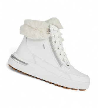 GEOX Dalyla B Abx Leather Ankle Boots white