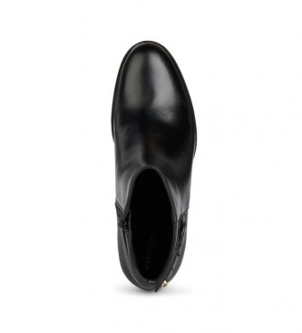 GEOX Novo Asheel Leather Ankle Boots preto 