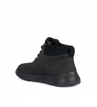 GEOX Leather ankle boots U Portello black