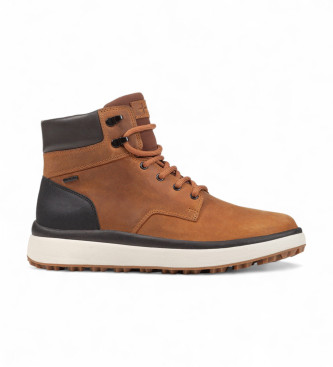 GEOX Bottines en cuir Granite Grip Abx, marron