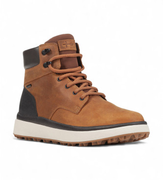 GEOX Bottines en cuir Granite Grip Abx, marron