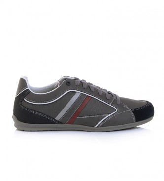GEOX Grey Houston Leather Shoes