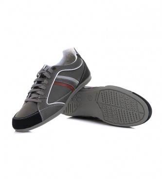GEOX Grey Houston Leather Shoes