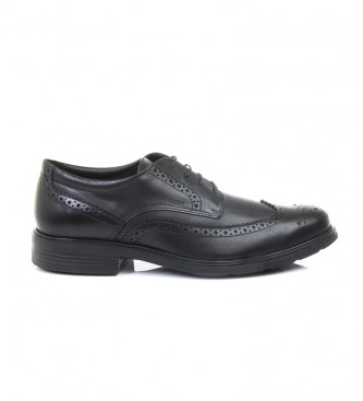 GEOX Dublin leather shoes black