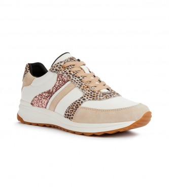 GEOX Trainers D Airell beige, wit