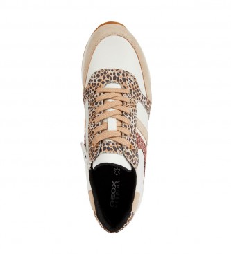 GEOX Sneakers D Airell beige, bianche