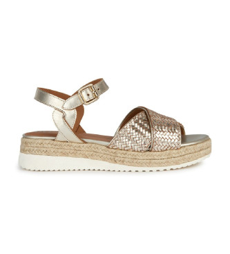GEOX Golden Eolie leather sandals