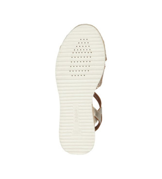 GEOX Golden Eolie leather sandals