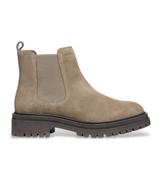 GEOX Bottines en cuir D Iridea taupe