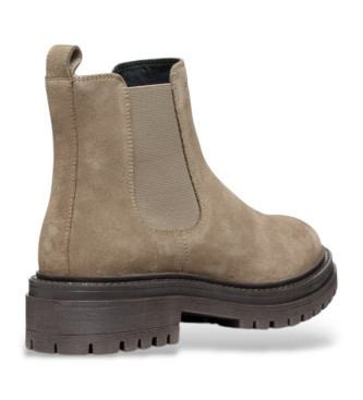 GEOX Bottines en cuir D Iridea taupe