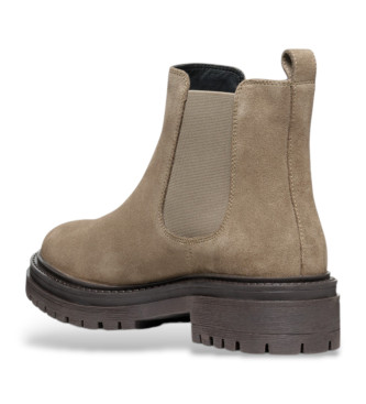 GEOX Bottines en cuir D Iridea taupe