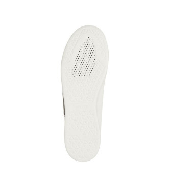GEOX Białe skórzane buty sportowe Jaysen