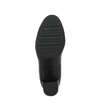 GEOX D New Annya scarpe in pelle nera -Altezza tacco 5cm-