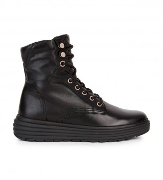GEOX Leather boots D Phaolae black