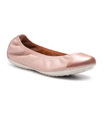 GEOX Piuma pink leather ballerinas