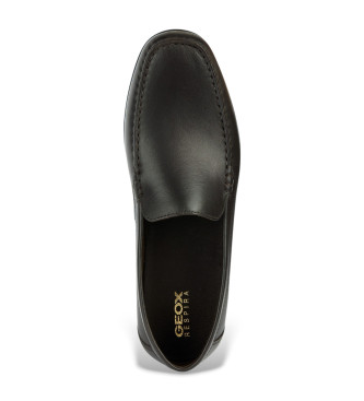 GEOX Mocasines de Piel Ascanio marrn oscuro