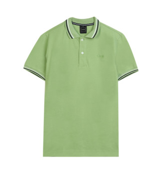 GEOX Zielona koszulka polo Piquet