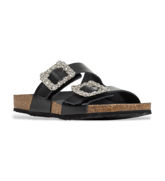 GEOX Sandales en cuir Brionia R noir