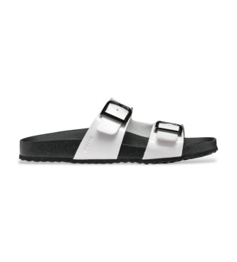 GEOX Brionia Leather Sandals branco