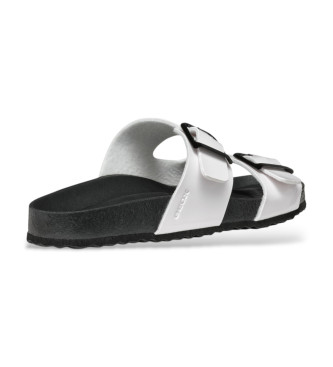 GEOX Brionia Leather Sandals branco