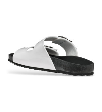 GEOX Brionia Leather Sandals branco