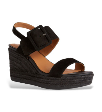 GEOX Sandales en cuir Ponza noir