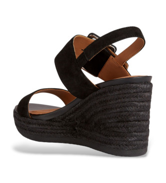 GEOX Sandales en cuir Ponza noir