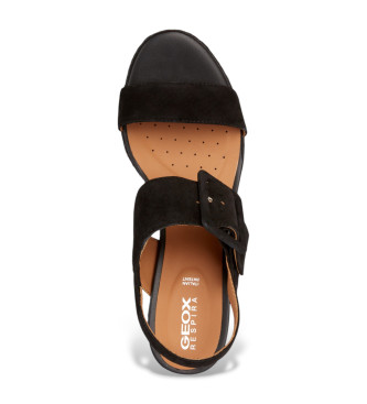 GEOX Sandalias de Piel Ponza negro