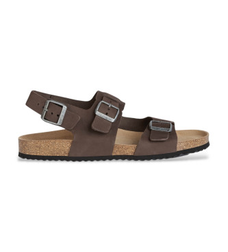 GEOX Bruine Ghita Leren Sandalen